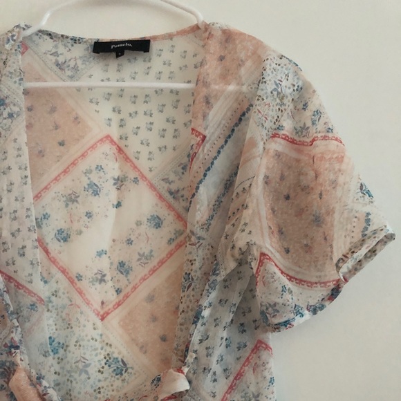 Boho Style Floral Print Kimono - Picture 3 of 5